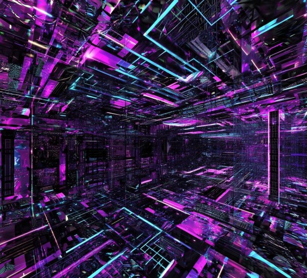3D黑科技壁纸,数字空间的美学之旅 3D黑科技壁纸,数字空间的美学之旅