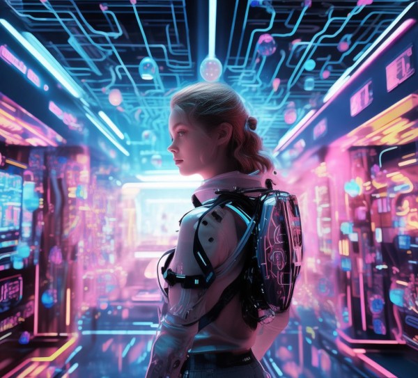 科技与女生，你的专属壁纸