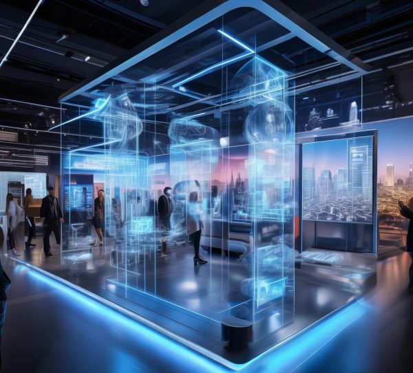 科技展台,未来与现实的碰撞 科技展台,未来与现实的碰撞